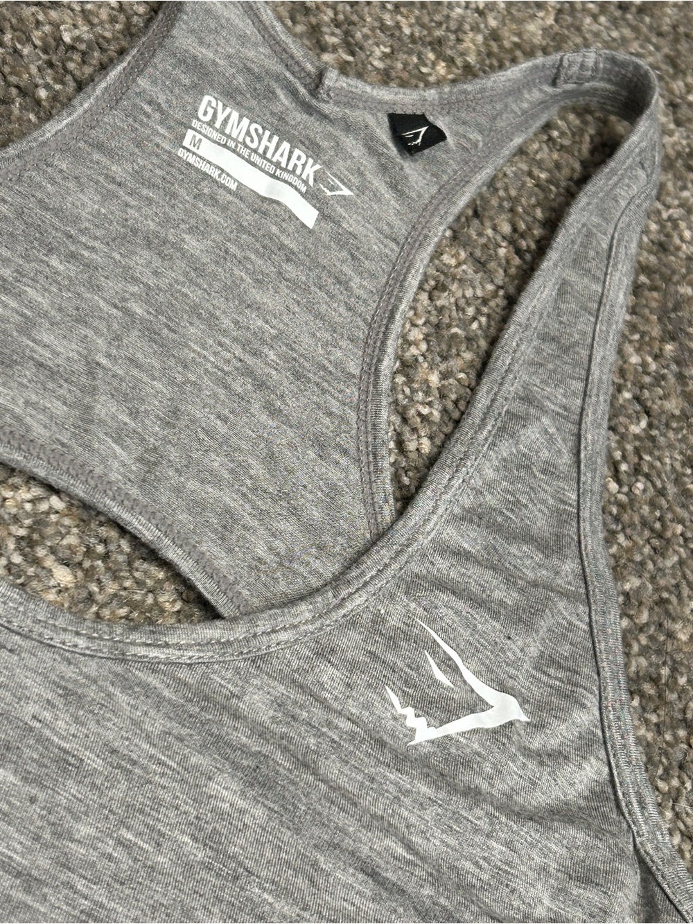 Gymshark Heather Grey Racerback Workout top